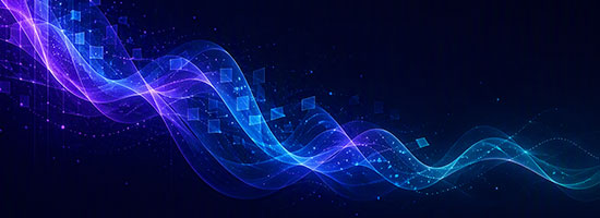 Abstract illustration of flowing wave patterns.